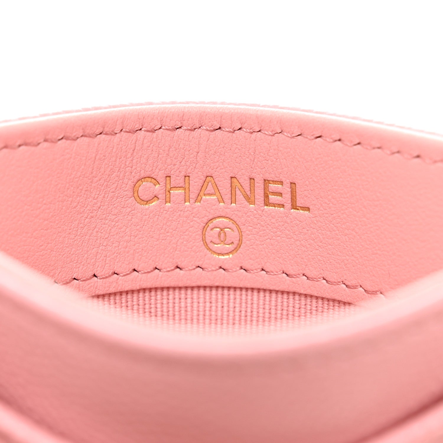 Chanel Caviar Quilted Card Holder Pink 6 of 9