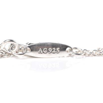 Tiffany Sterling Silver Aquamarine Elsa Peretti Color By The Yard Bracelet 7 of 8