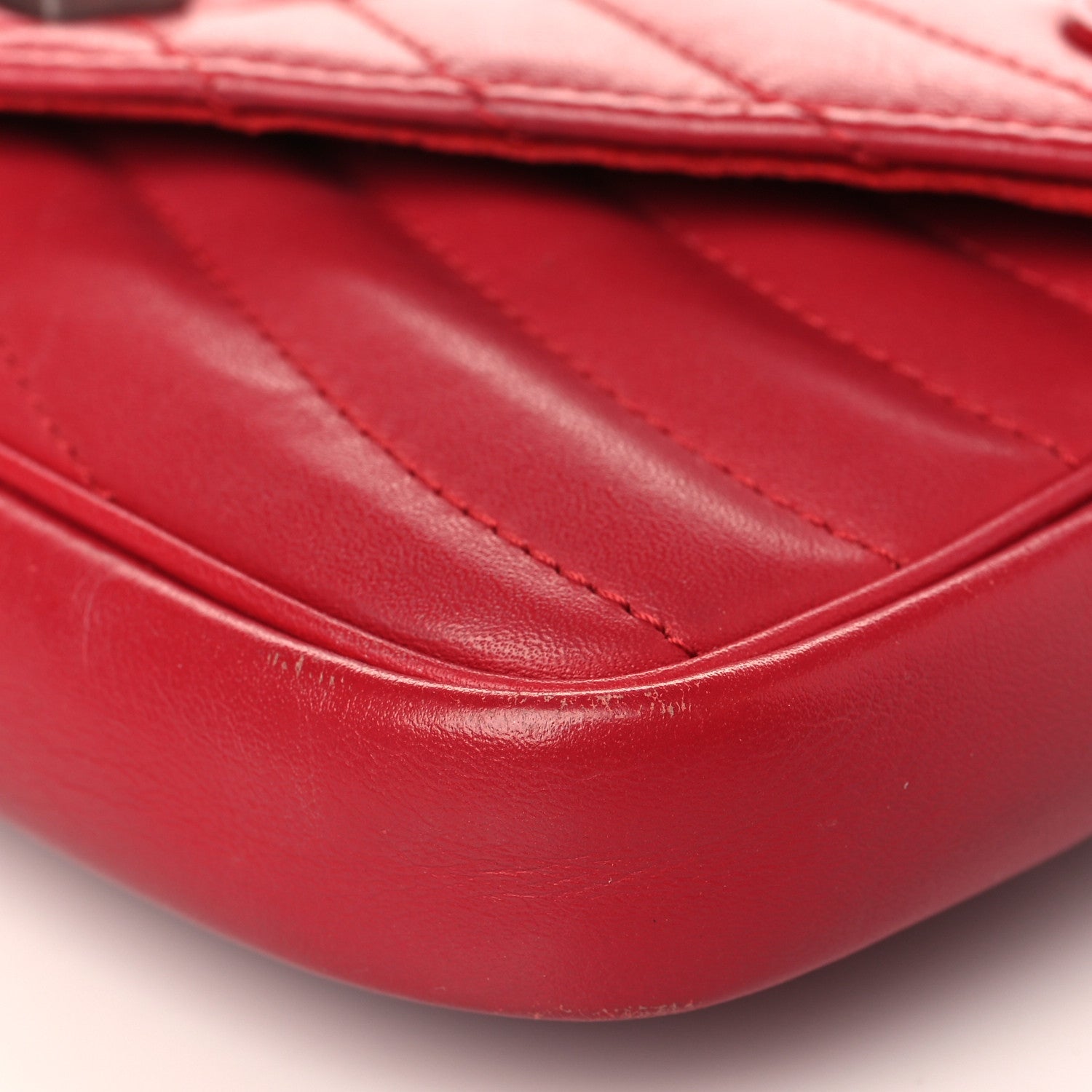 Louis Vuitton Calfskin New Wave Chain Pochette Scarlet 9 of 9