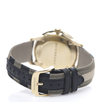 Burberry Stainless Steel Calfskin 40mm Quartz Watch Beige BU10001 3 of 7