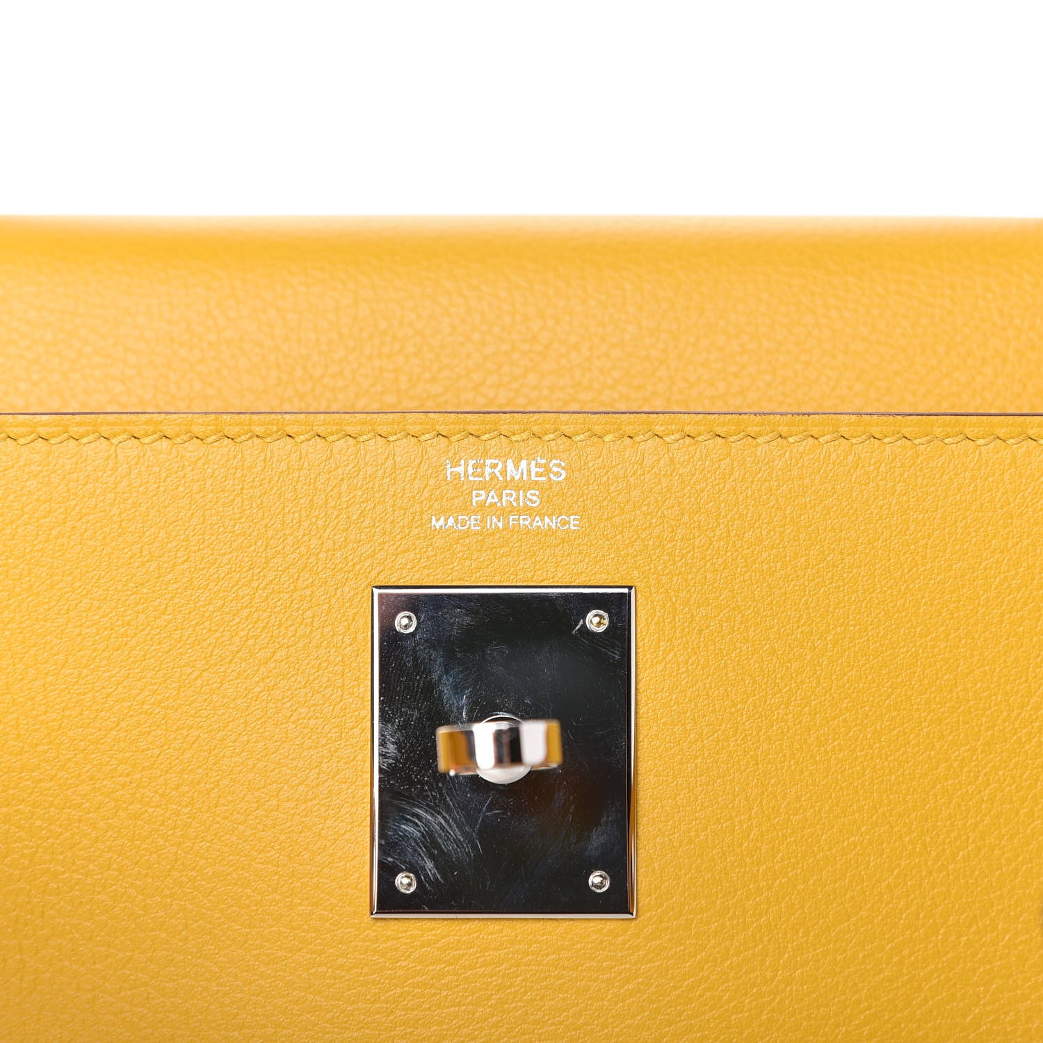 Hermes Evercolor Kelly Retourne 28 Jaune Ambre 8 of 13