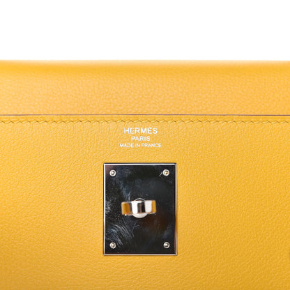 Hermes Evercolor Kelly Retourne 28 Jaune Ambre 8 of 13