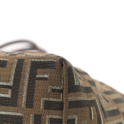 Fendi Zucca Vitello Medium Roll Tote Tobacco Oro Moro 12 of 12