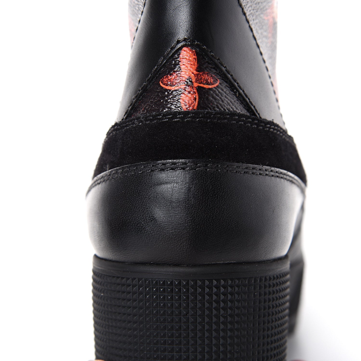 Louis Vuitton Suede Calfskin Catogram Laureate Platform Desert Boots 38.5 Black Marron 8 of 10