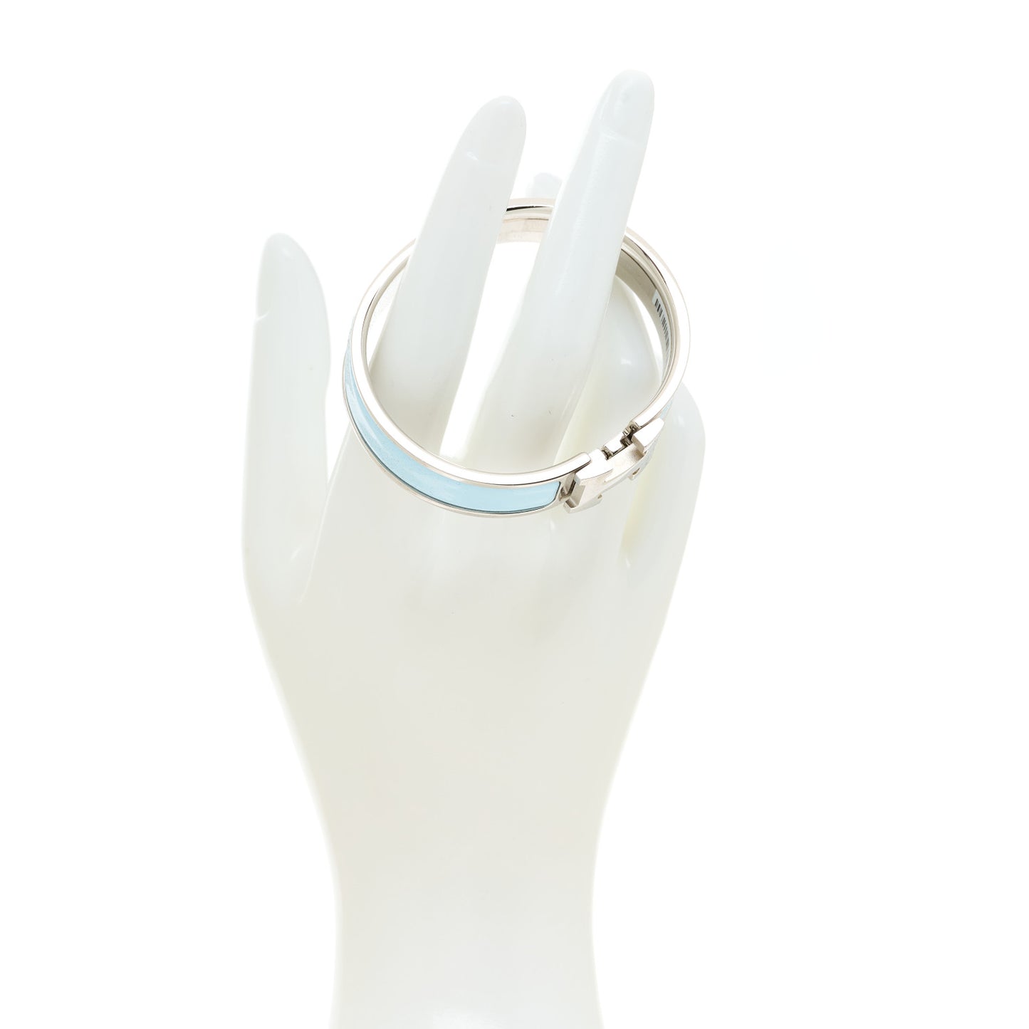 Enamel Narrow Clic Clac H Bracelet GM Bleu Polaire