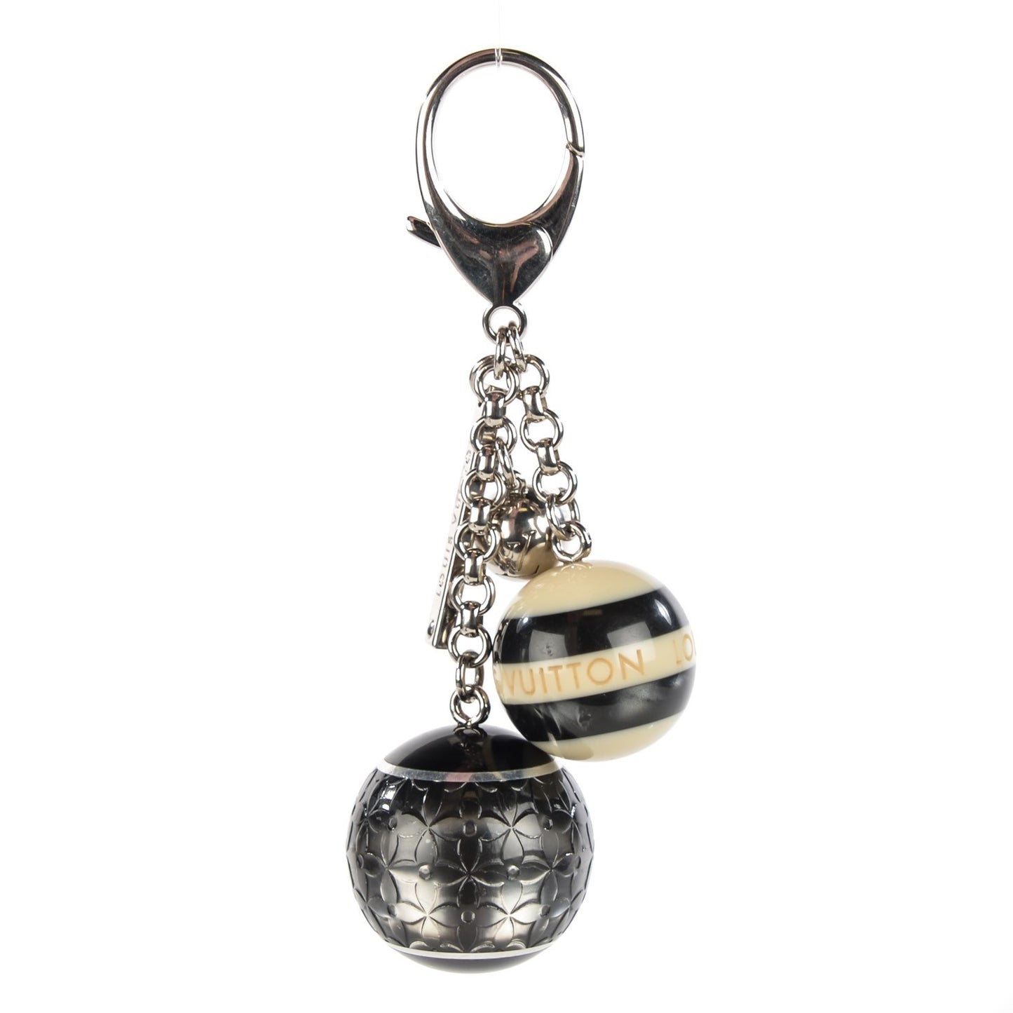 Mini Lin Croisette Bag Charm Black