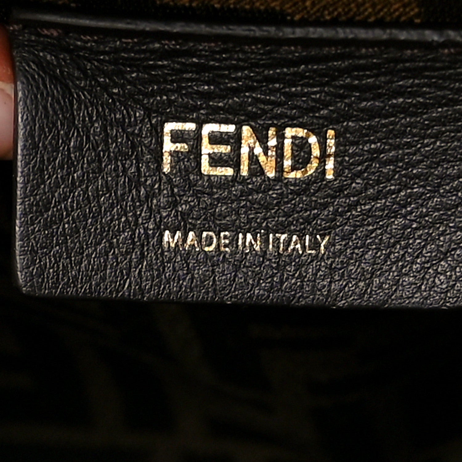 Fendi Shiny Nappa Medium Fendi First Black 5 of 9