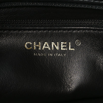 Chanel Lambskin Chain Rows Quilted Chain Hobo Black 6 of 9
