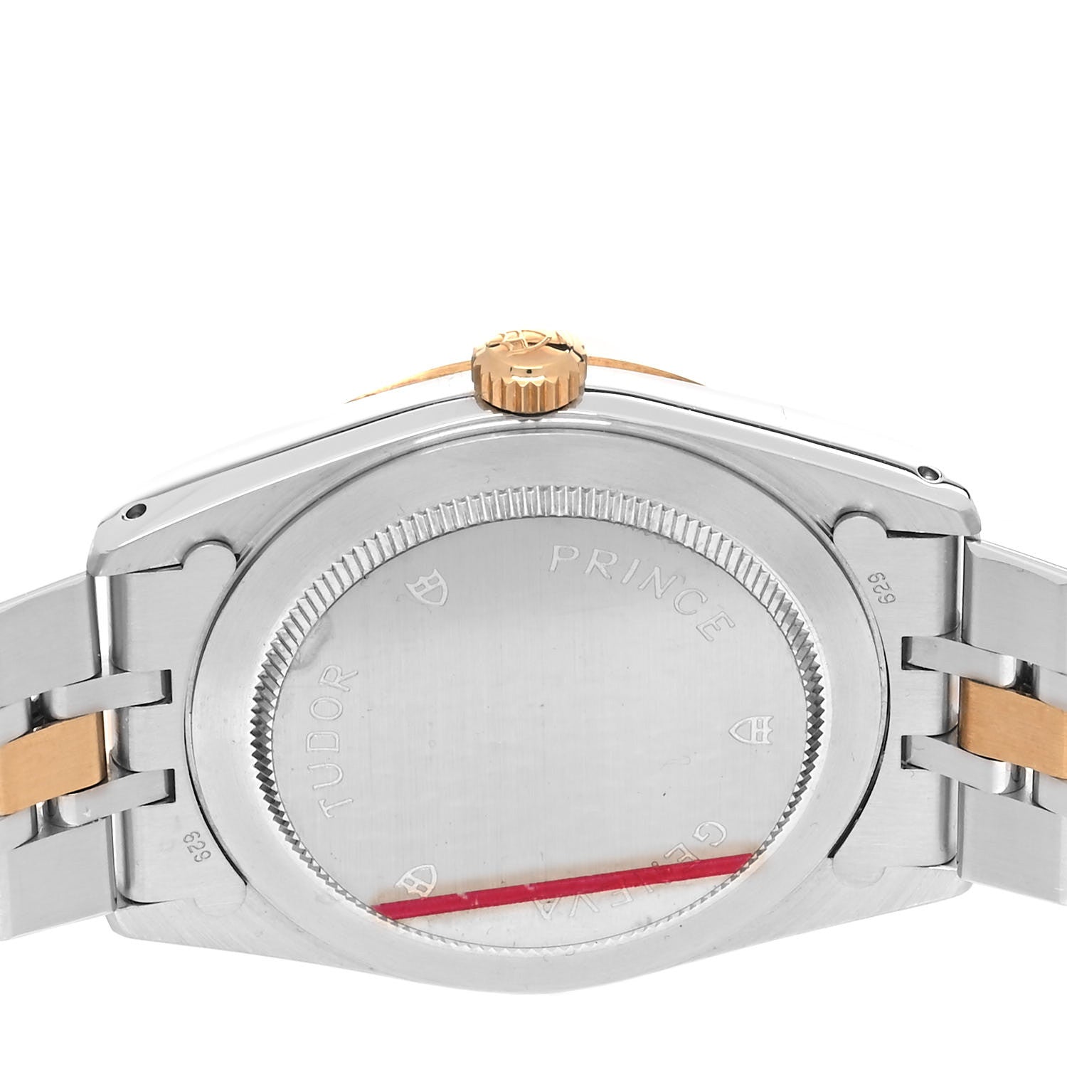 TUDOR Stainless Steel 18K Yellow Gold 34mm Prince Date Automatic Watch Champagne 74033 4 of 5