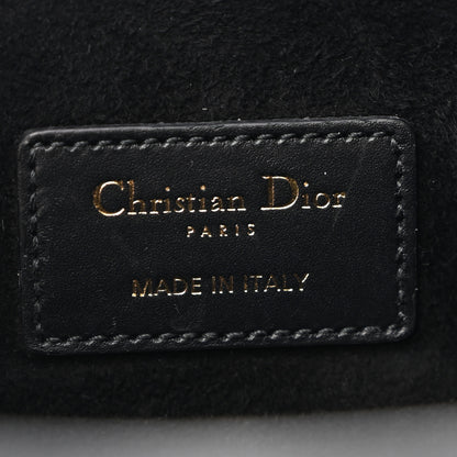 Christian Dior Calfskin CD Embossed Medium C'est Chain Bucket Bag Black 6 of 13