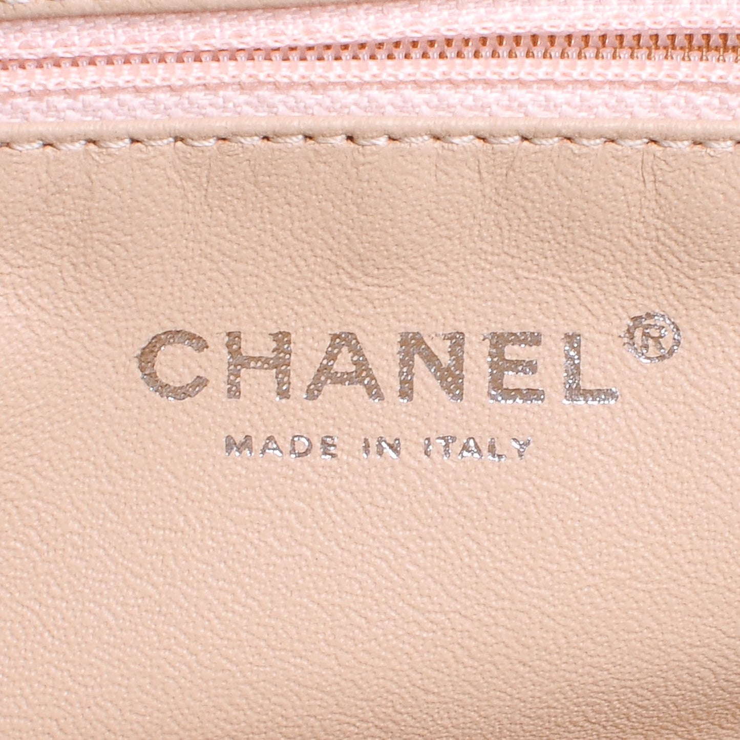 Lambskin Quilted Timeless Clutch Beige Clair