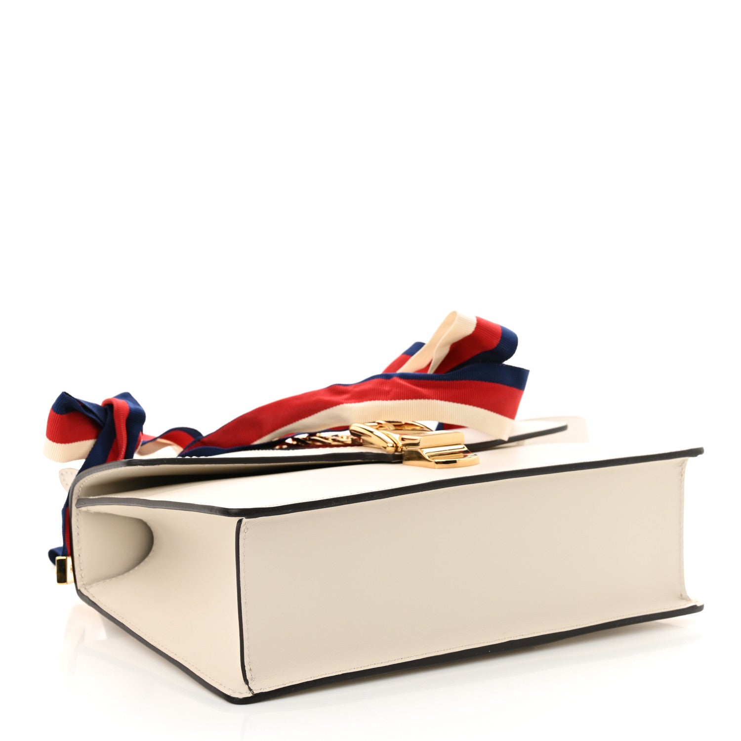 Gucci Calfskin Small Sylvie Shoulder Bag Off White 3 of 12