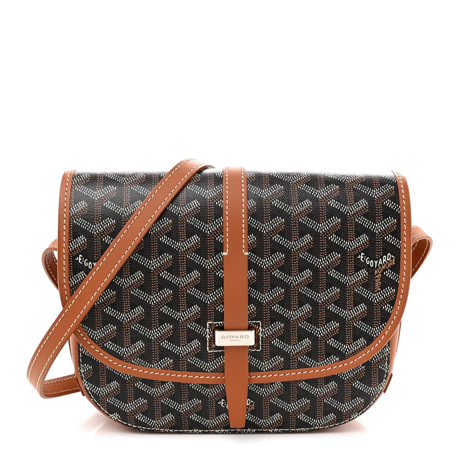 Goyard Goyardine Belvedere II PM Messenger Bag Black Gold 1 of 9