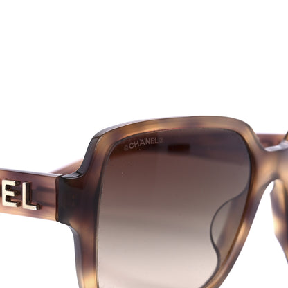 Chanel Acetate Polarized Square Sunglasses 5408-A Brown 7 of 8