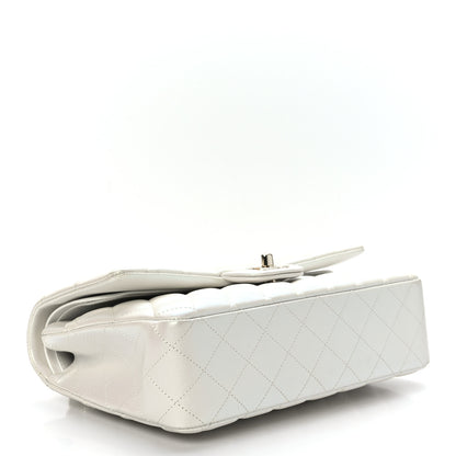 Chanel Iridescent Calfskin Quilted Medium Double Flap White 4 of 9