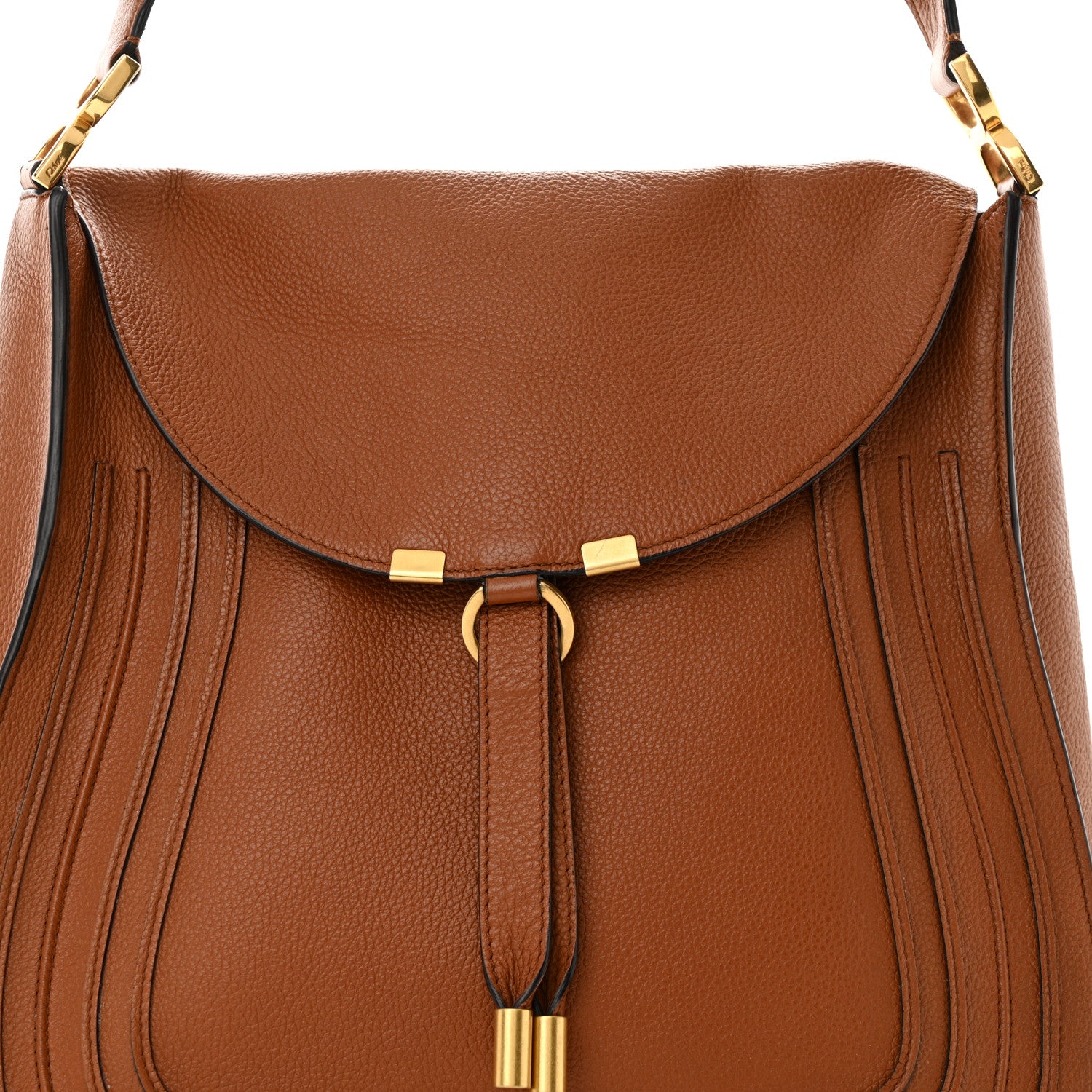 Chloe Calfskin Marcie Hobo Tote Tan 7 of 12