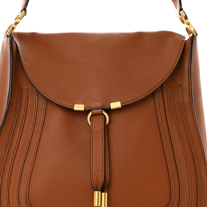 Chloe Calfskin Marcie Hobo Tote Tan 7 of 12