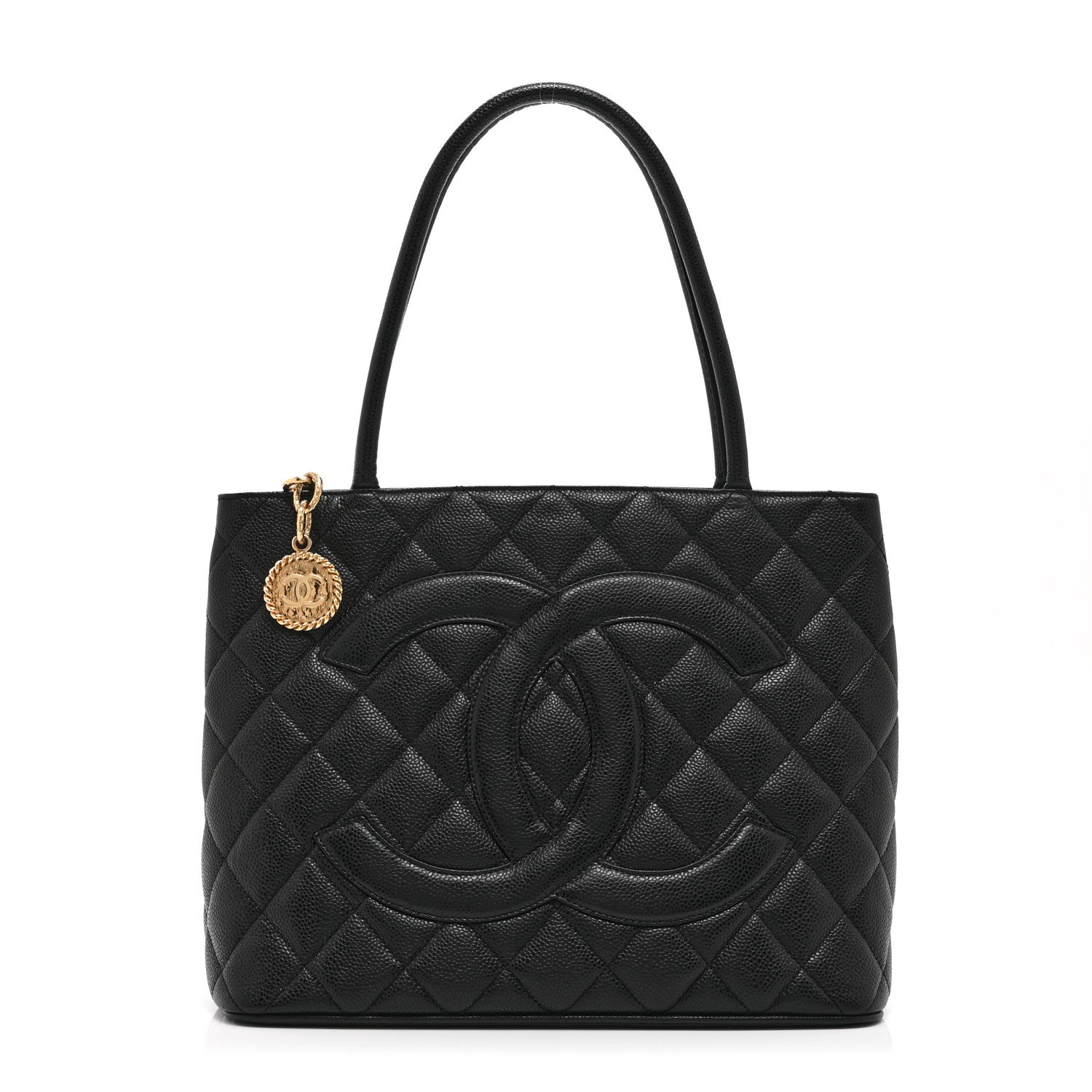 Chanel Caviar Quilted Medallion Tote Black 1 of 10