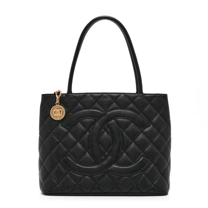 Chanel Caviar Quilted Medallion Tote Black 1 of 10