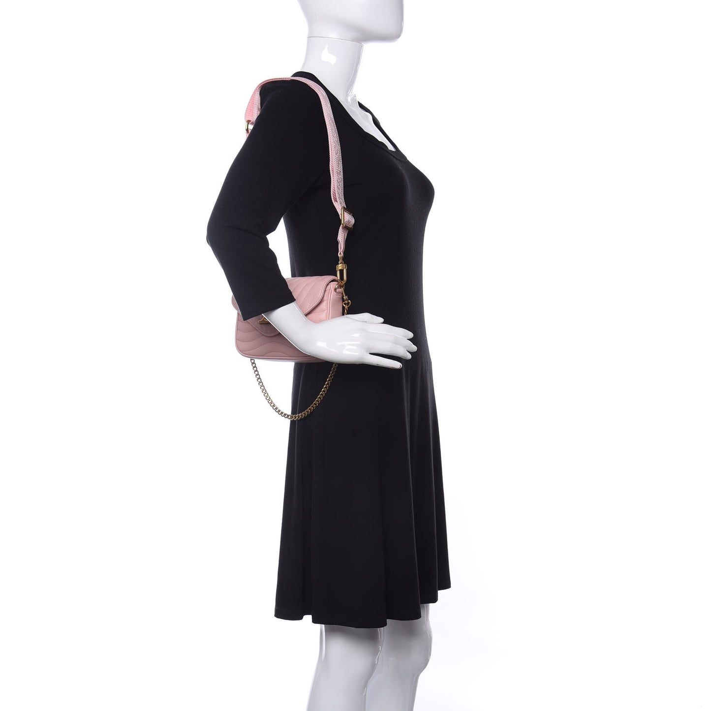Calfskin New Wave Multi Pochette Rose Ballerine