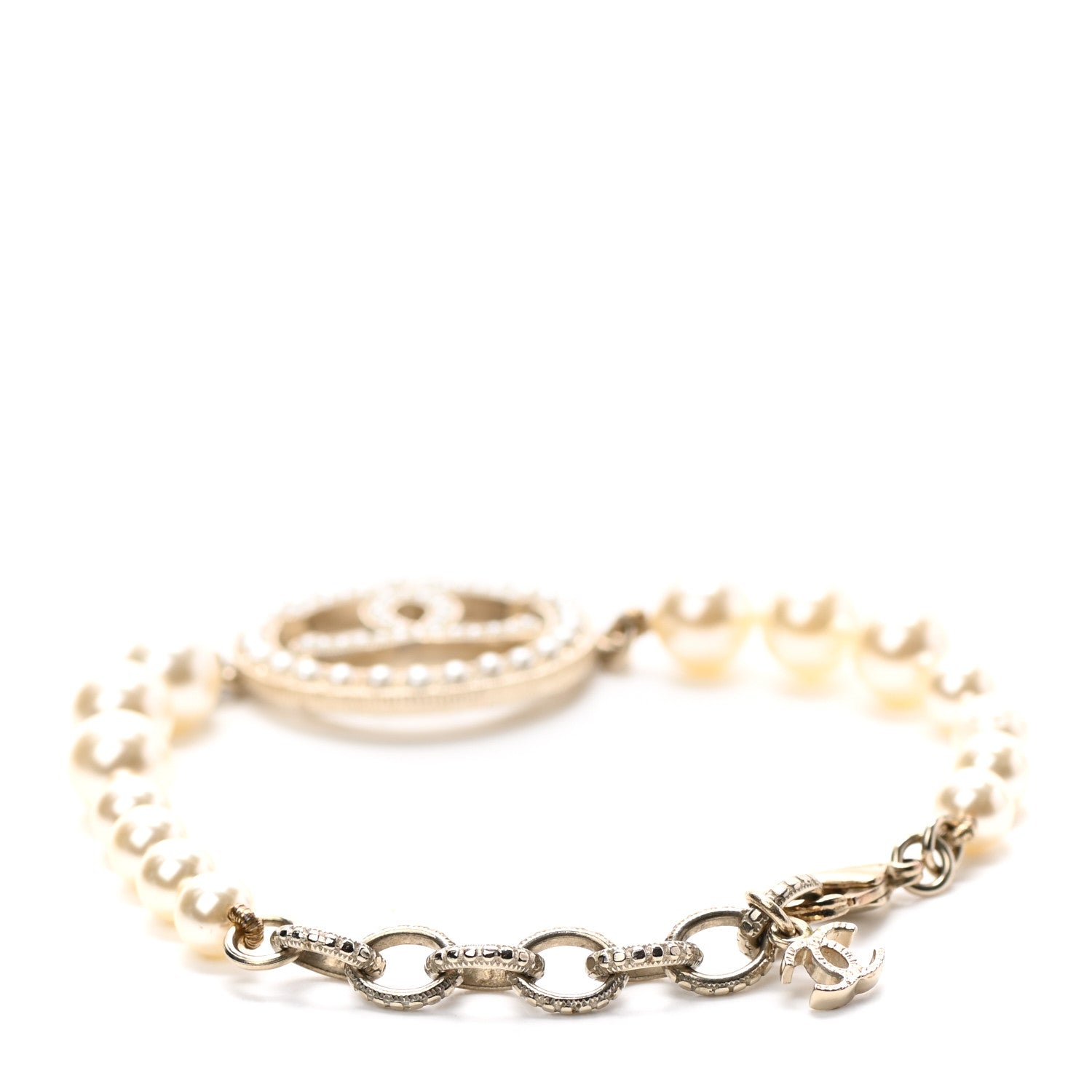 Chanel Pearl CC Bracelet Gold 3 of 4