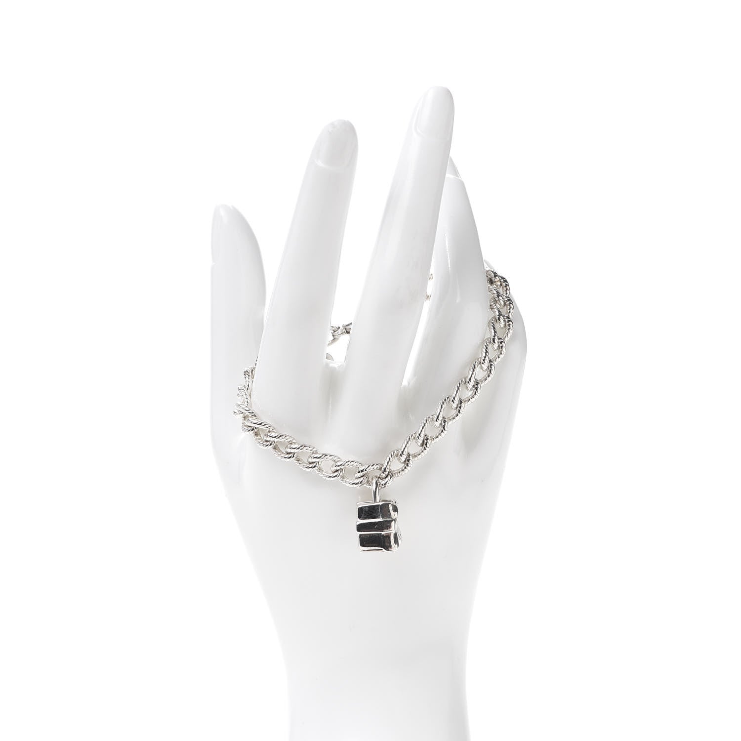 Tiffany Sterling Silver Gift Box Charm Link Bracelet 2 of 6