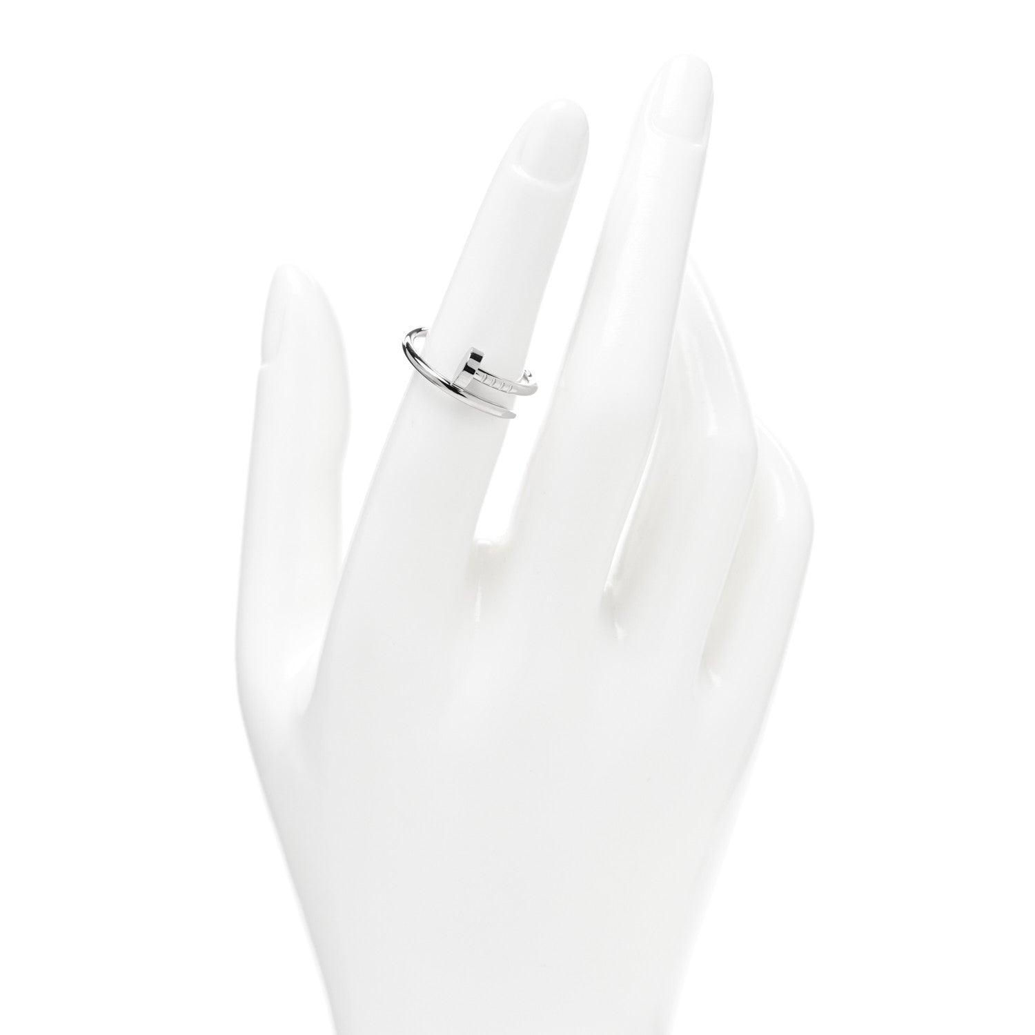 Cartier 18K White Gold Small Juste Un Clou Ring 51 5.75 2 of 5