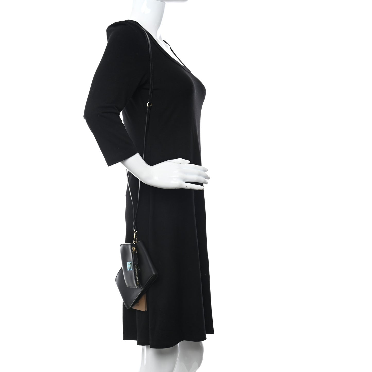 Smooth Calfskin TB Robin Multi Pouch Black