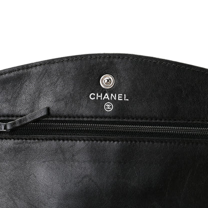 Chanel Caviar Timeless CC Wallet On Chain WOC Black 6 of 12