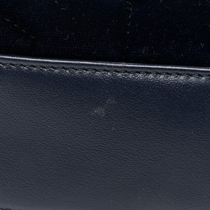 Saint Laurent Velvet Y Quilted Monogram Toy Loulou Crossbody Bag Navy 18 of 31