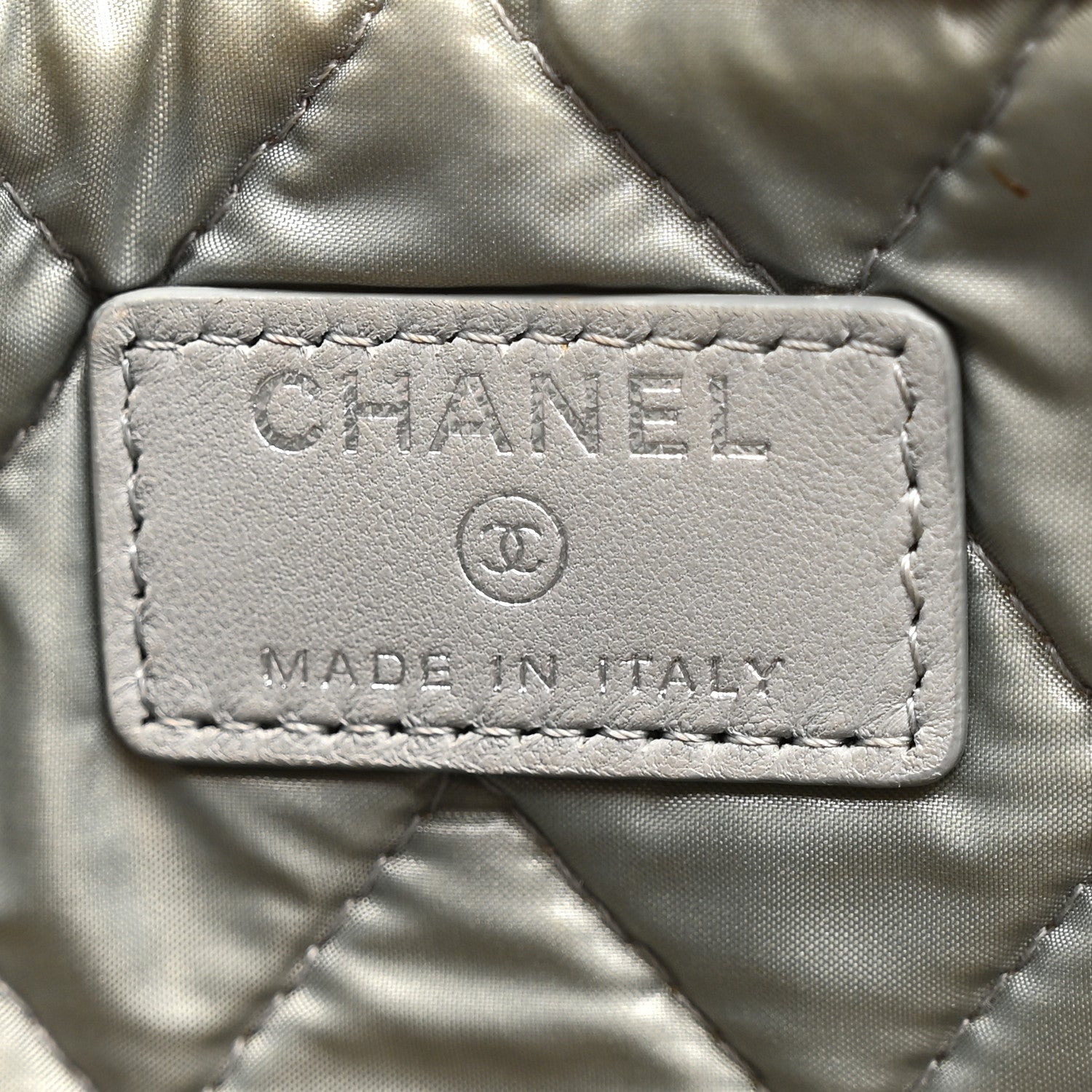 Chanel Lambskin Patchwork Medium Cosmetic Case Multicolor Silver 6 of 7