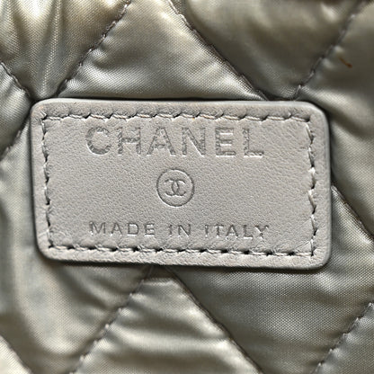Chanel Lambskin Patchwork Medium Cosmetic Case Multicolor Silver 6 of 7