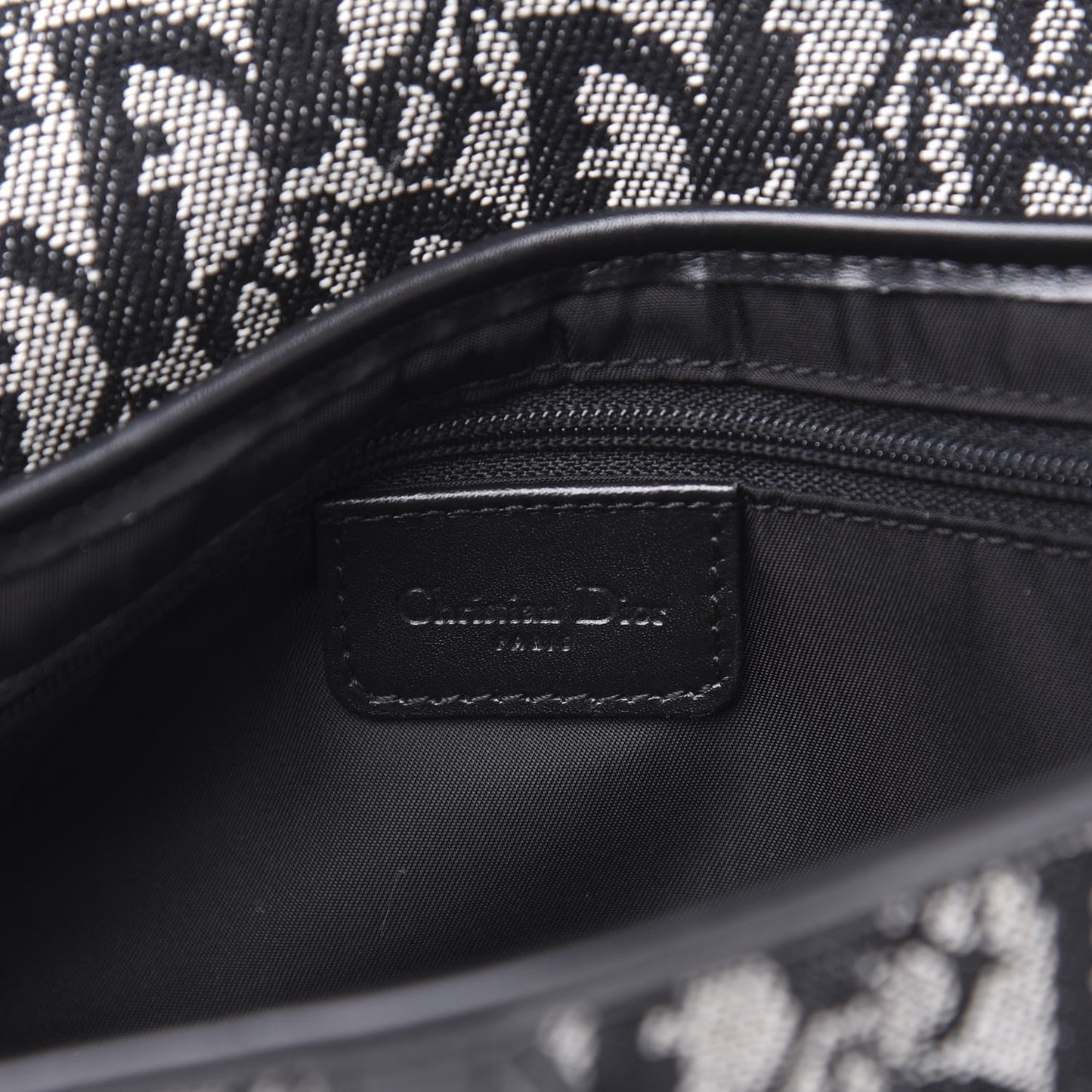 Monogram Saddle Bag Black