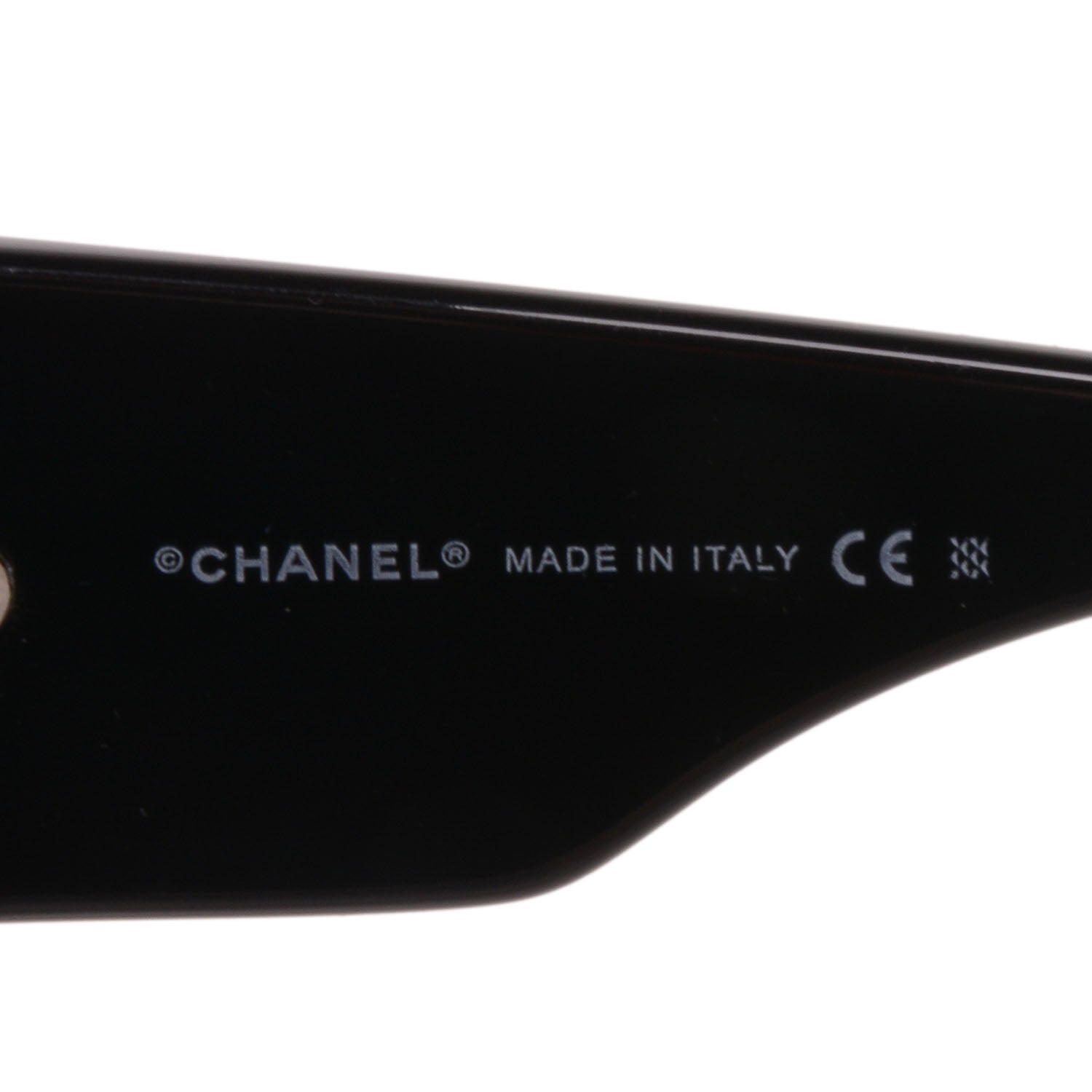 Chanel CC Quilted Swarovski Sunglasses 5080-B Black 4 of 4
