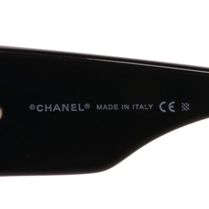 Chanel CC Quilted Swarovski Sunglasses 5080-B Black 4 of 4
