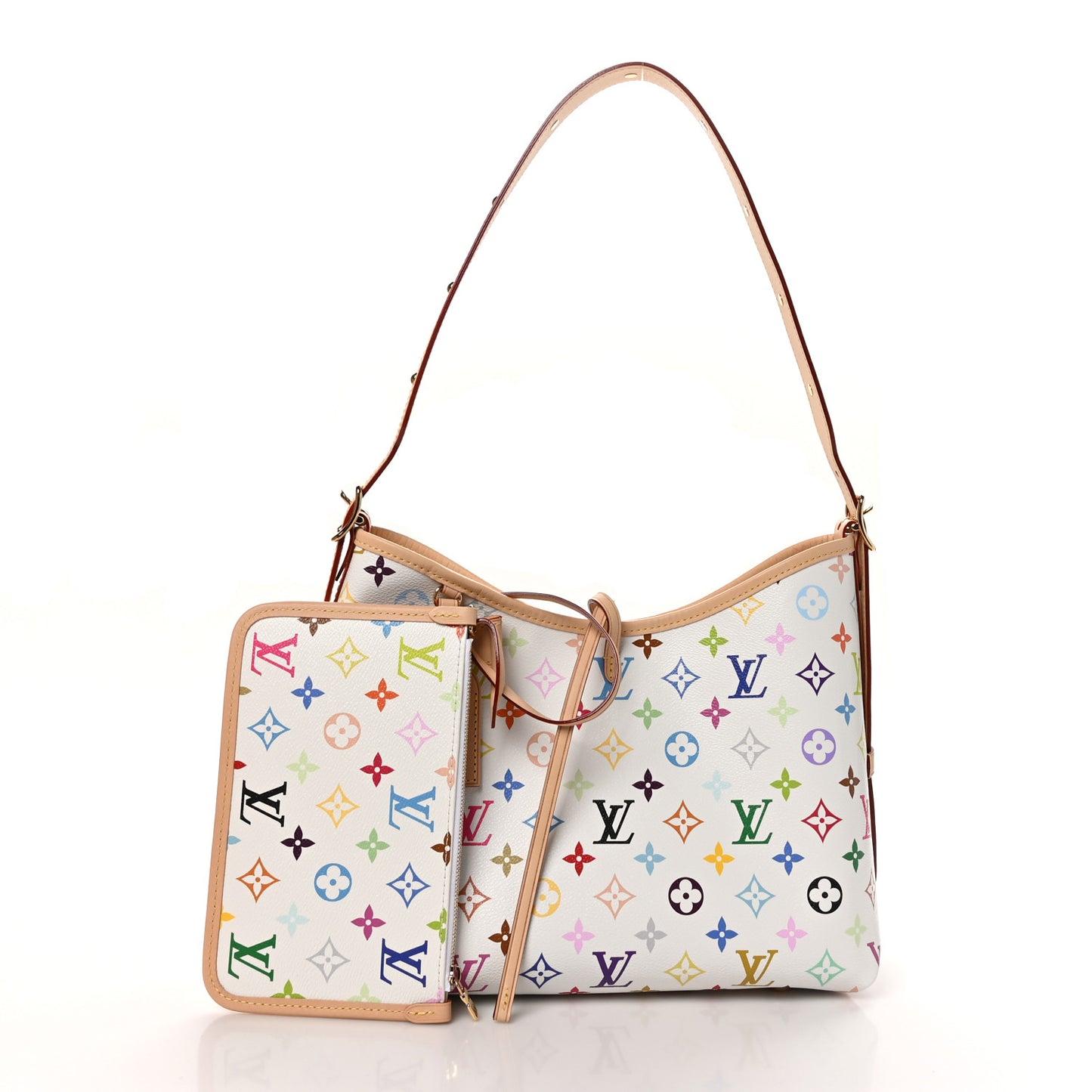 LV X TM Monogram Multicolor CarryAll PM White