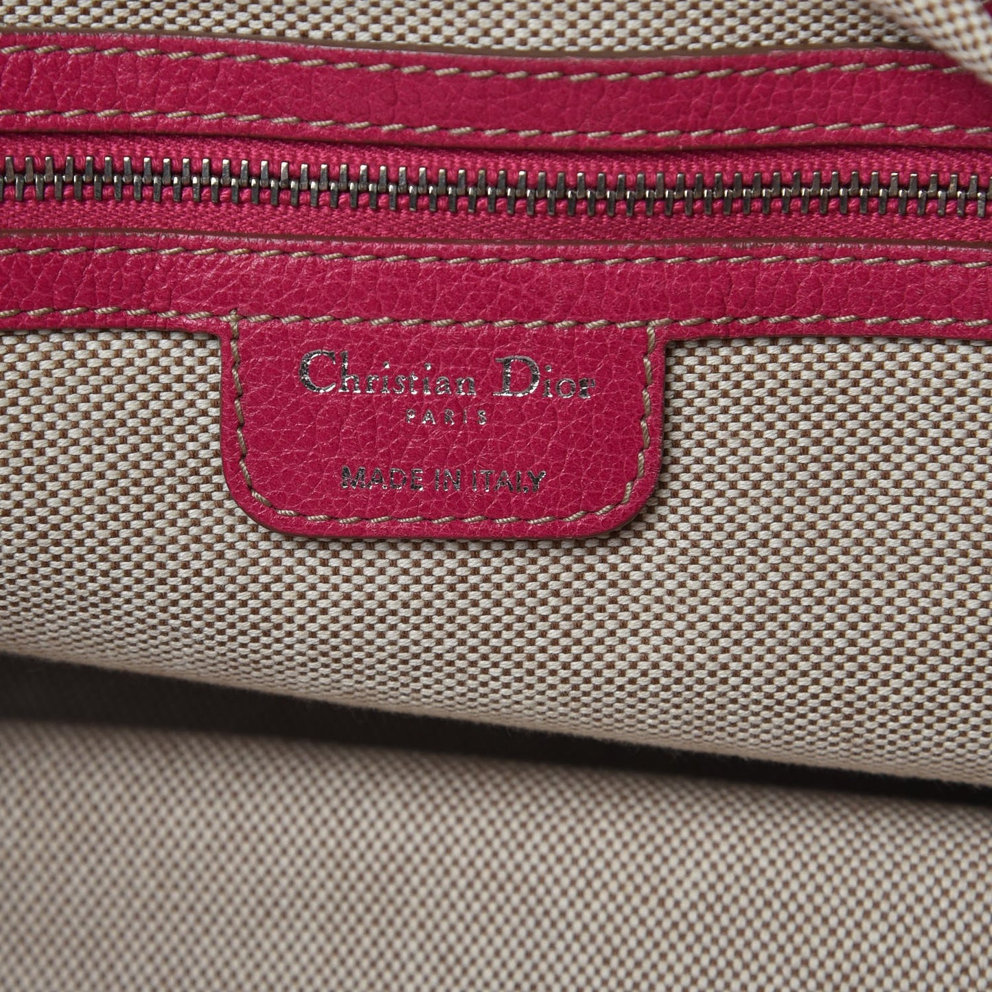 Coated Canvas Cannage Print Cherie Tote Pink