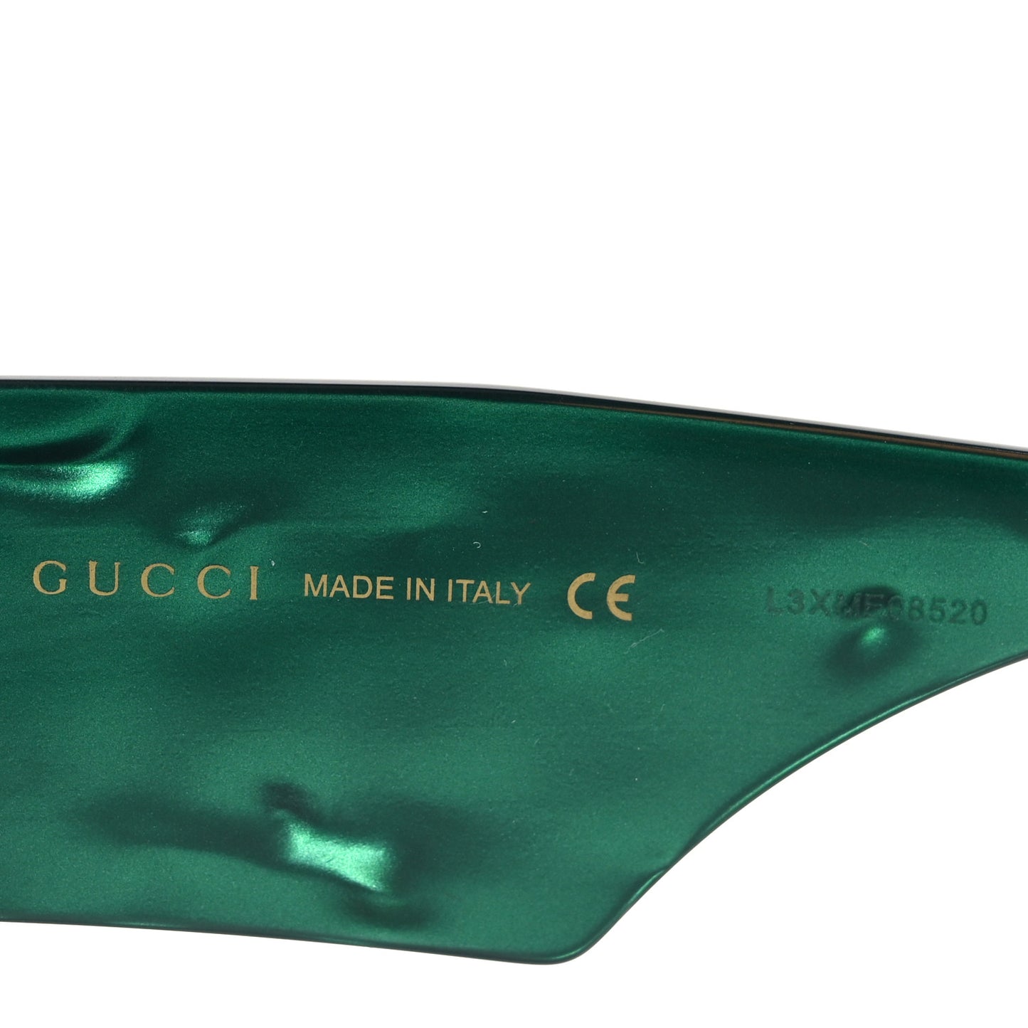 Acetate Square Frame Sunglasses GG0956S Green Black