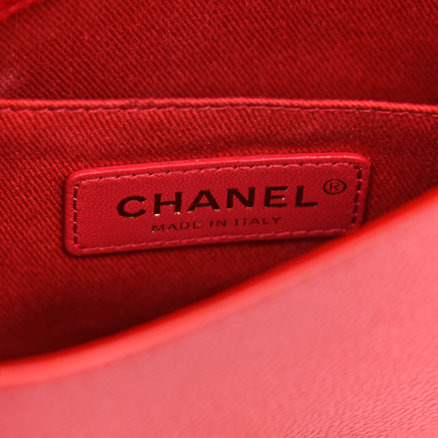 Chanel Caviar Flap CC Shoulder Bag Red 5 of 9