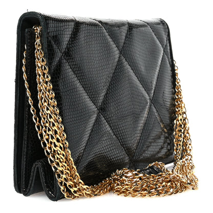 Chanel Lizard CC Mini Flap Bag Black 3 of 13