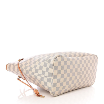 Louis Vuitton Damier Azur Neo Neverfull MM Rose Ballerine 3 of 8