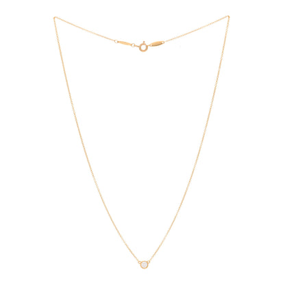 Tiffany 18K Yellow Gold Diamond .15ct Elsa Peretti Diamonds by the Yard Pendant Necklace 3 of 5