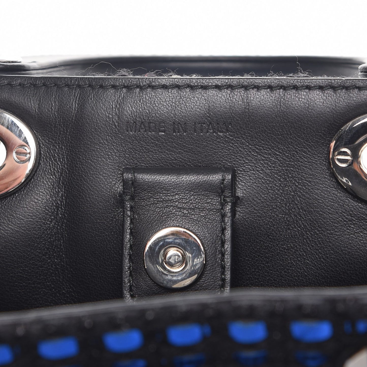 Metallic Tweed Mini Diorissimo Blue