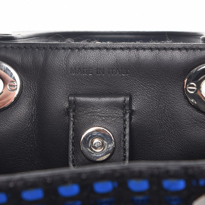 Christian Dior Metallic Tweed Mini Diorissimo Blue 7 of 7