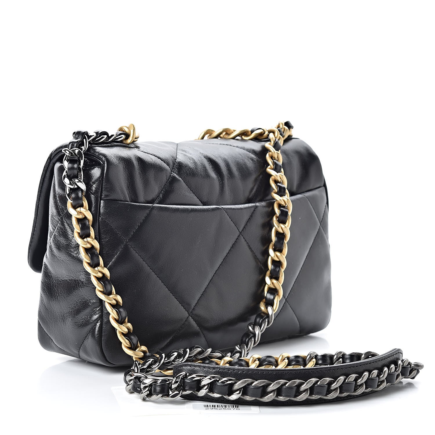 Chanel Lambskin Quilted Medium 19 Flap Black 3 of 11