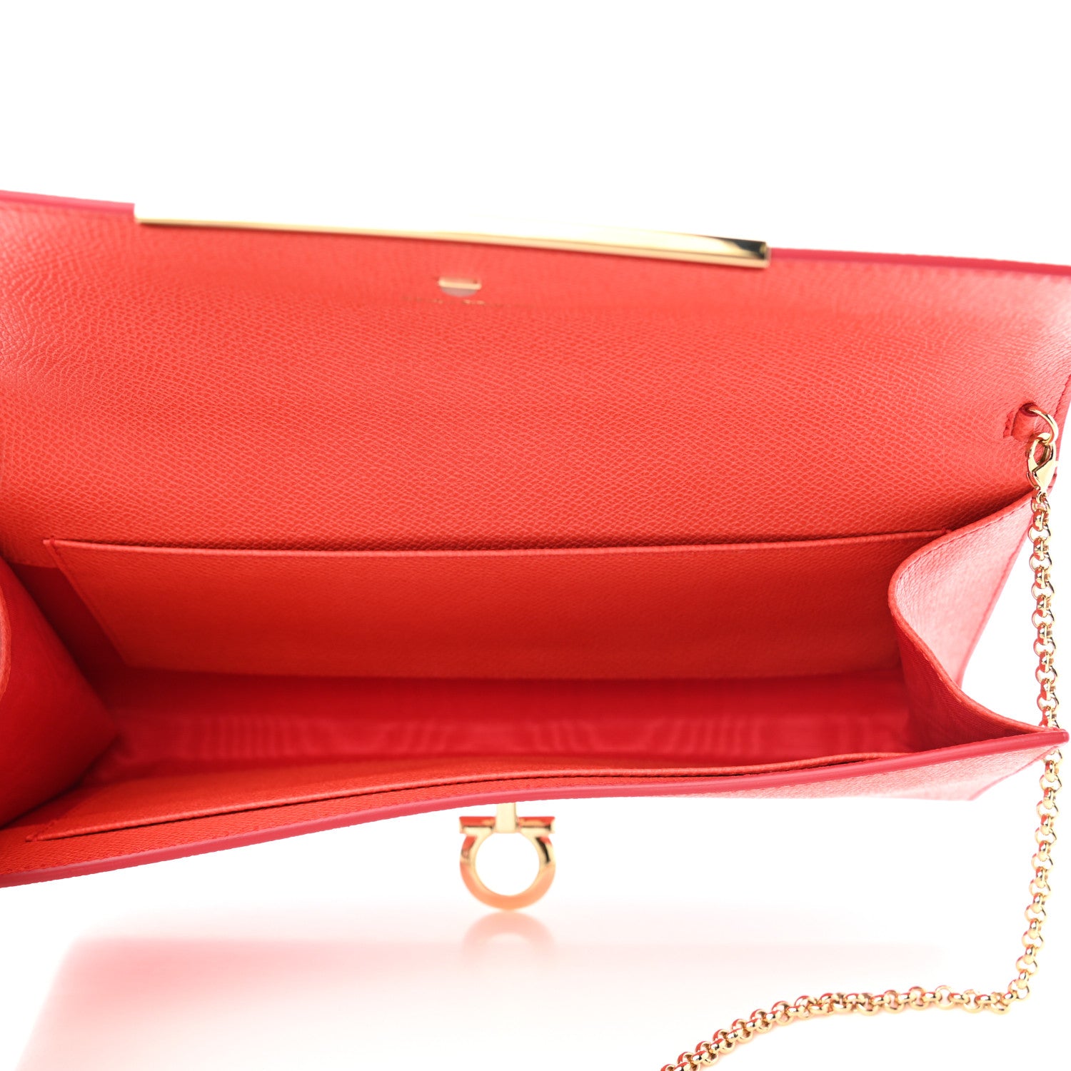 Salvatore Ferragamo Hammered Calfskin Mini Gancini Icona Bag Lipstick 5 of 10