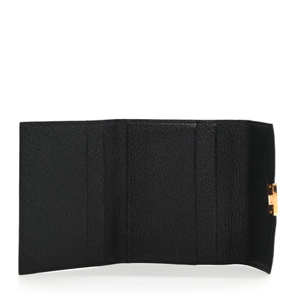 Hermes Chevre Mysore Clic Mini Card Holder Black 5 of 8