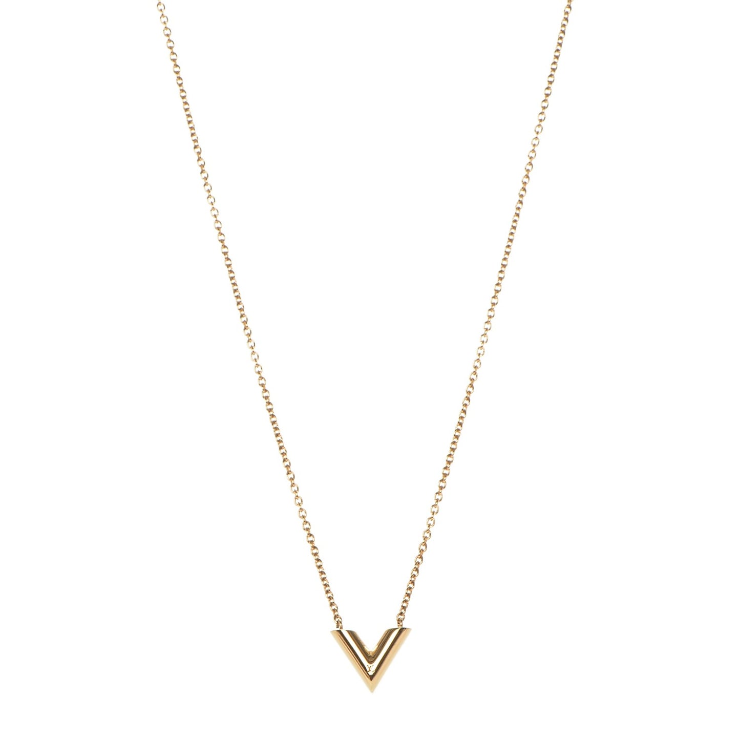 Essential V Necklace Gold