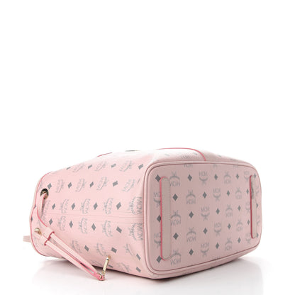 MCM Visetos Medium Liz Reversible Shopper Tote Soft Pink 4 of 11