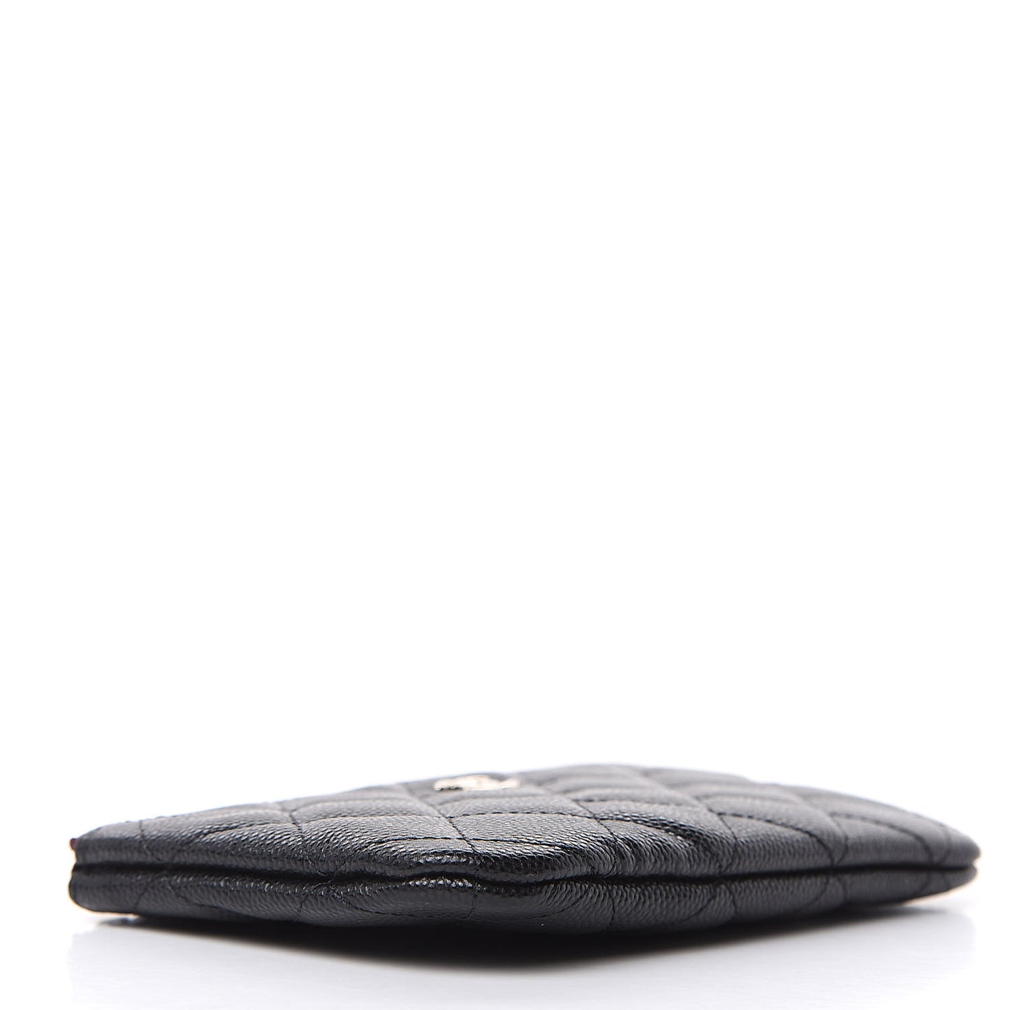 Caviar Quilted Small Cosmetic Case Black